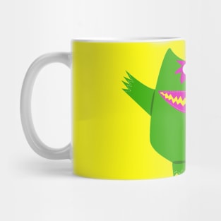 Green and Pink Nauga Mug